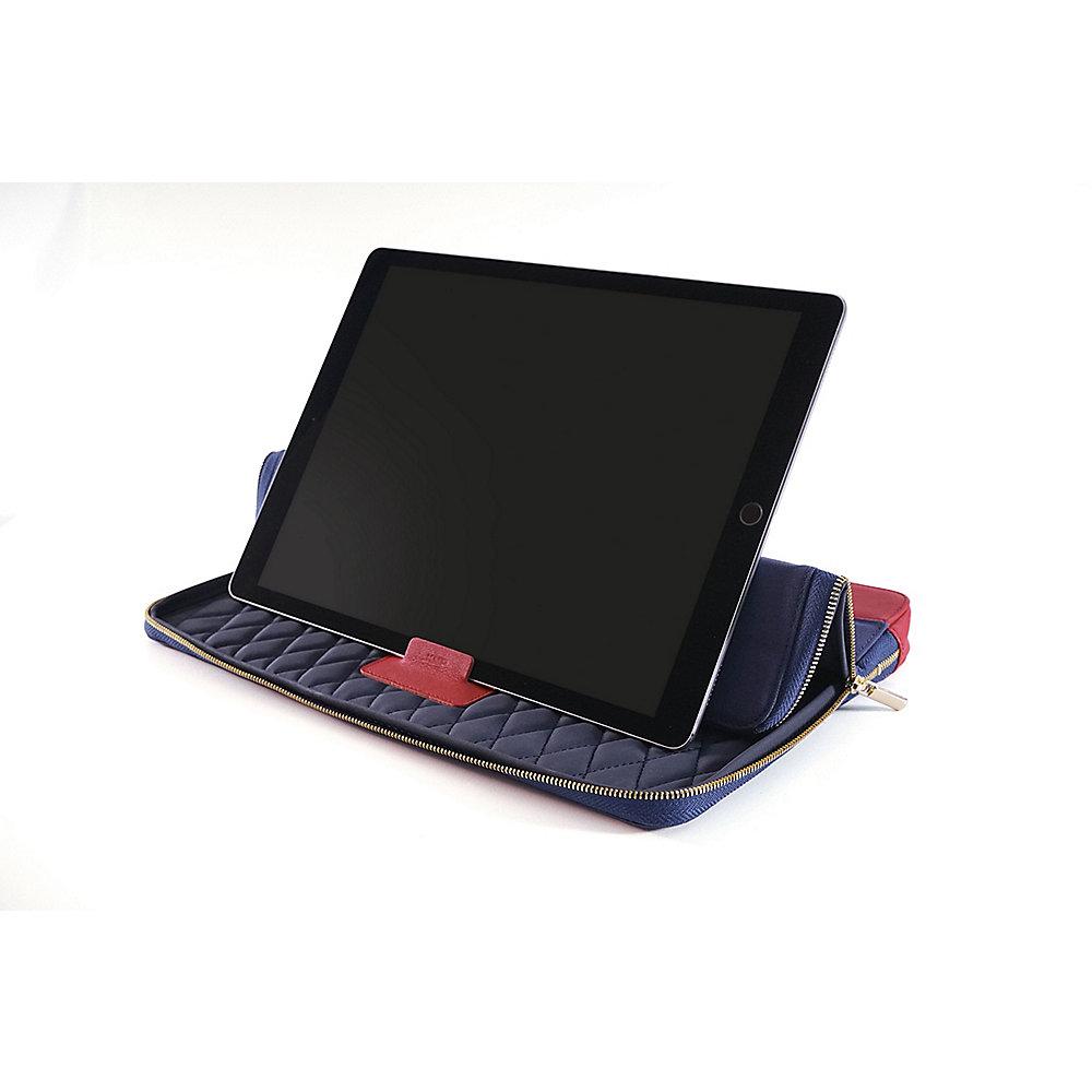KMP Protective Sleeve für MacBook / Pro / Air und iPad Pro 12.9, blau-rot