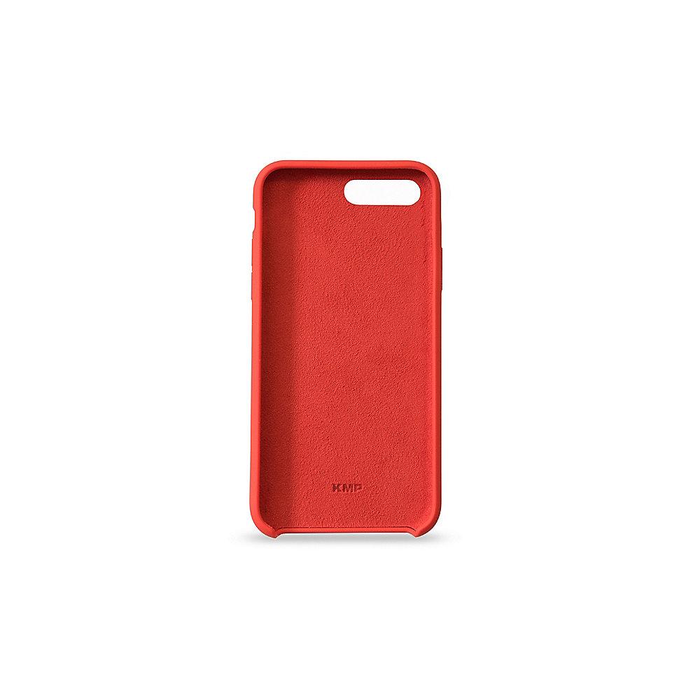 KMP Silikon Case Velvety Premium für iPhone 8 Plus, rot