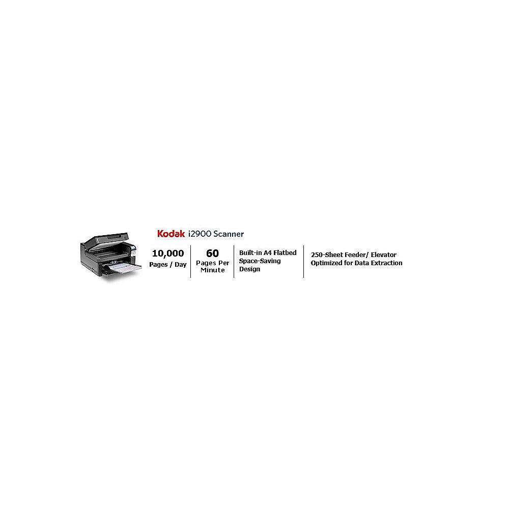 Kodak i2900 Dokumentenscanner A4 Duplex Buchkanten-Scanner USB2.0 60S/min, Kodak, i2900, Dokumentenscanner, A4, Duplex, Buchkanten-Scanner, USB2.0, 60S/min