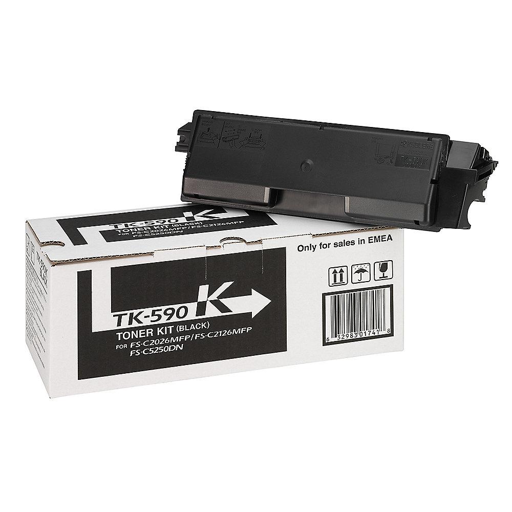 Kyocera Bundle Toner Schwarz Cyan Magenta Gelb TK-590