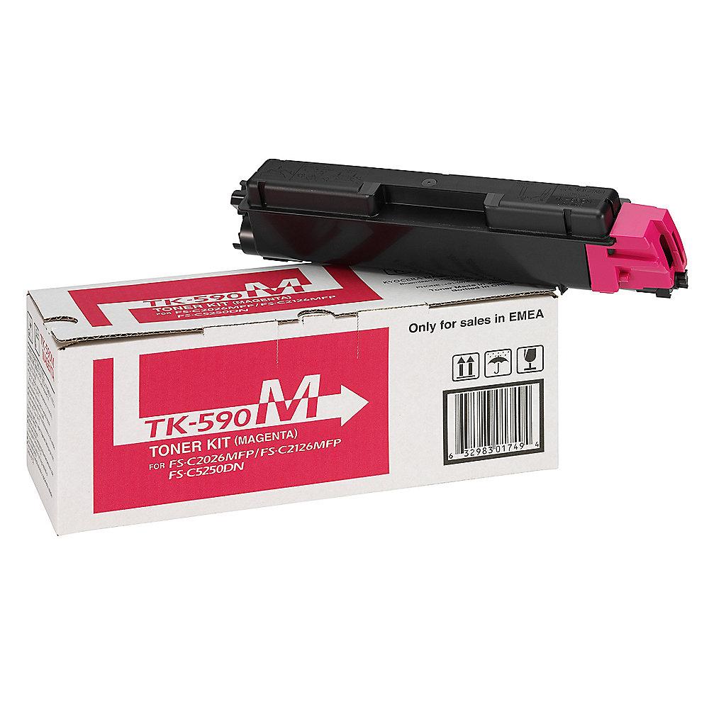 Kyocera Bundle Toner Schwarz Cyan Magenta Gelb TK-590