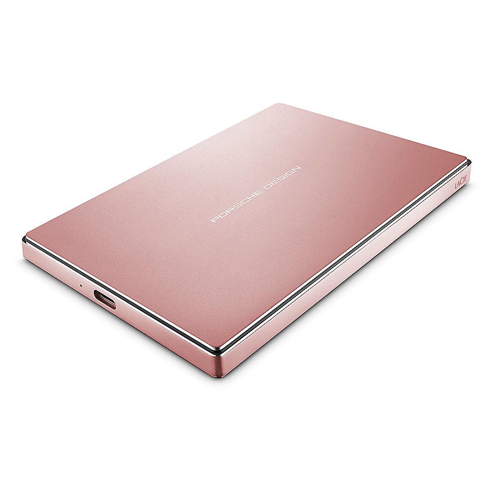 LaCie Porsche Design P9227 Mobile Drive USB 3.0 Typ C  - 2TB 2.5 Zoll rosegold