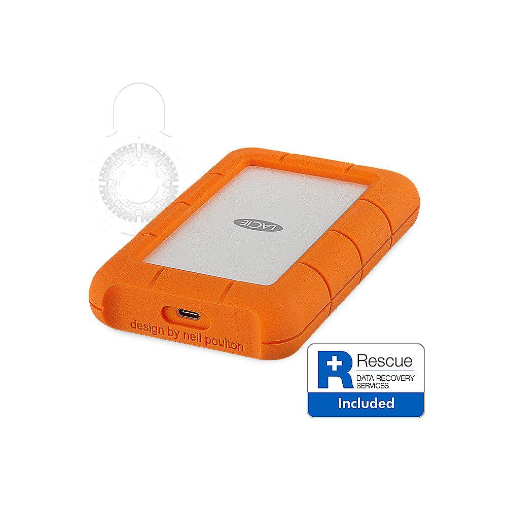 LaCie Rugged SECURE Thunderbolt 3 / USB-C 3.1 2TB HDD 2.5 Zoll