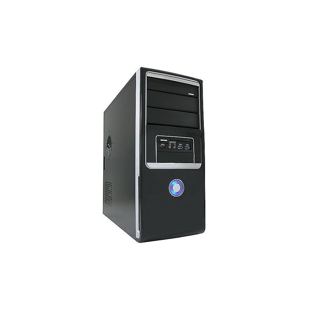 LC-Power Pro-910B Airduct Midi Tower ATX Gehäuse Schwarz mit 420Watt Netzteil, LC-Power, Pro-910B, Airduct, Midi, Tower, ATX, Gehäuse, Schwarz, 420Watt, Netzteil