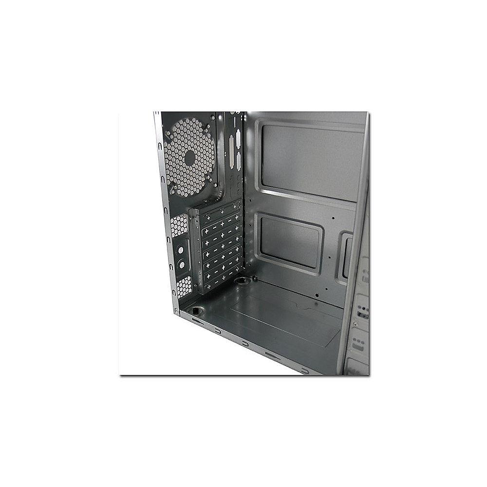 LC-Power Pro-910B Airduct Midi Tower ATX Gehäuse Schwarz mit 420Watt Netzteil