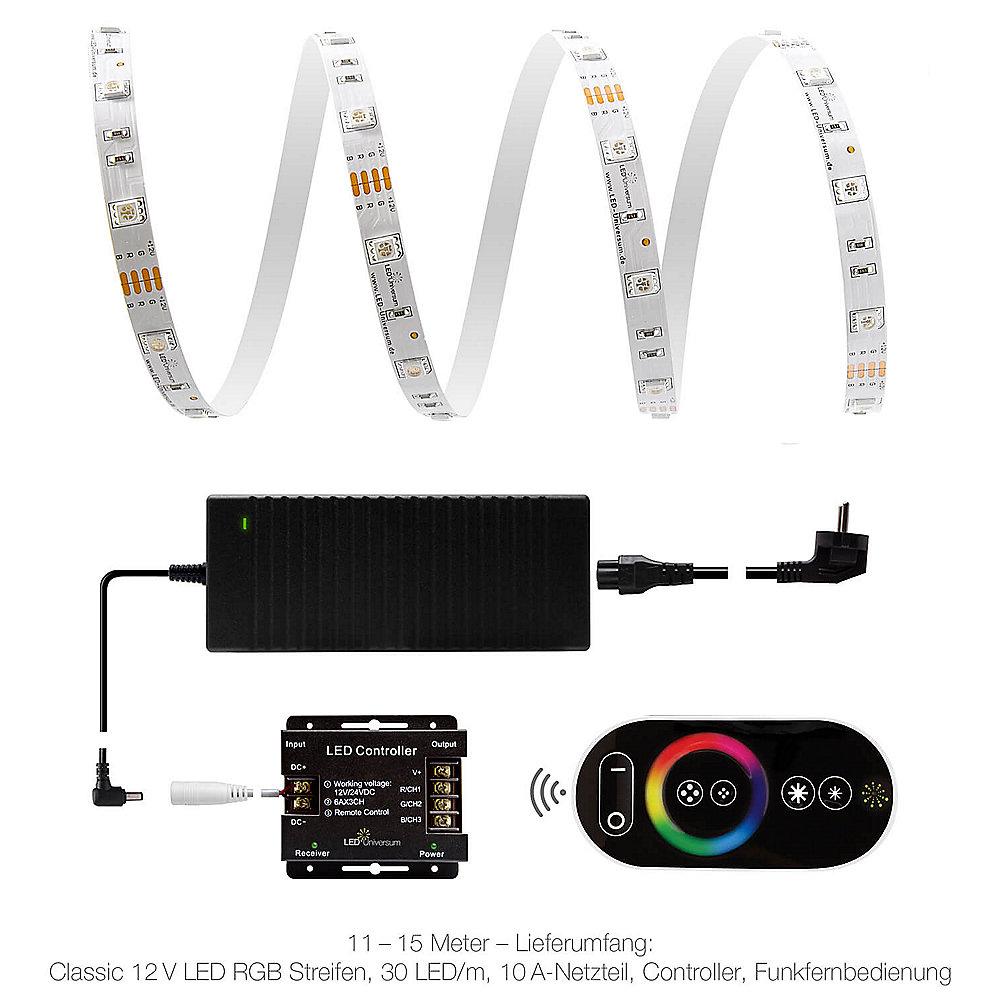 LED Universum RGB LED Streifen 12V 15m 30 LED/m IP20, LED, Universum, RGB, LED, Streifen, 12V, 15m, 30, LED/m, IP20