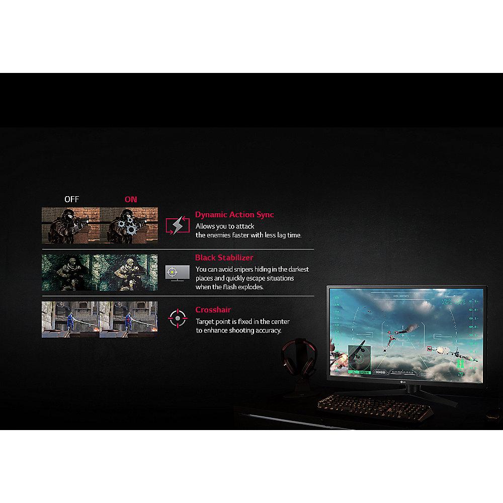 LG 27GK750F-B 68,6cm (27") Full HD Gaming-Monitor HDMI/DP 240Hz 1ms FreeSync