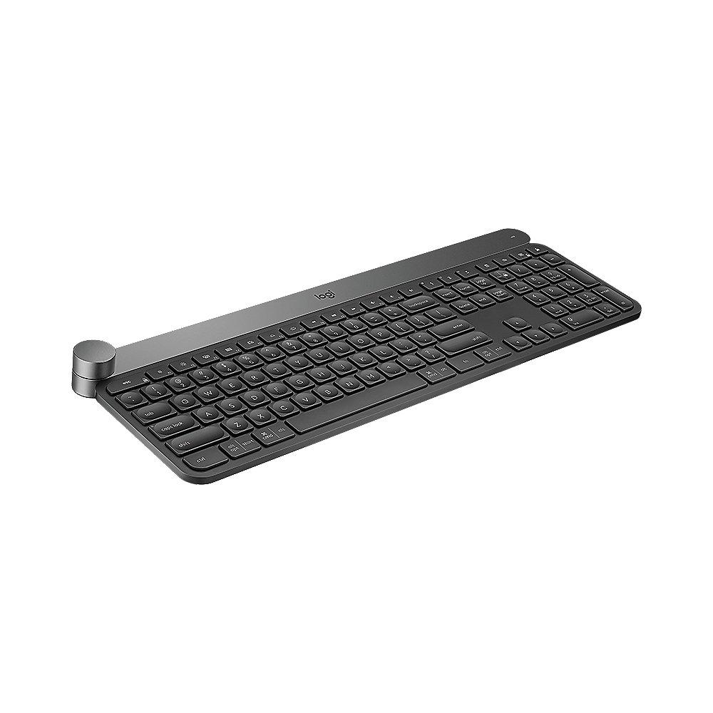Logitech CRAFT Kabellose Tastatur mit Drehregler zur Funktionsauwahl USB Schwarz