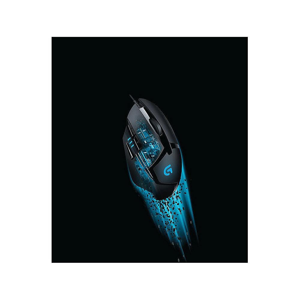 Logitech G402 Hyperion Fury FPS Gaming Maus Anthrazit 910-004067