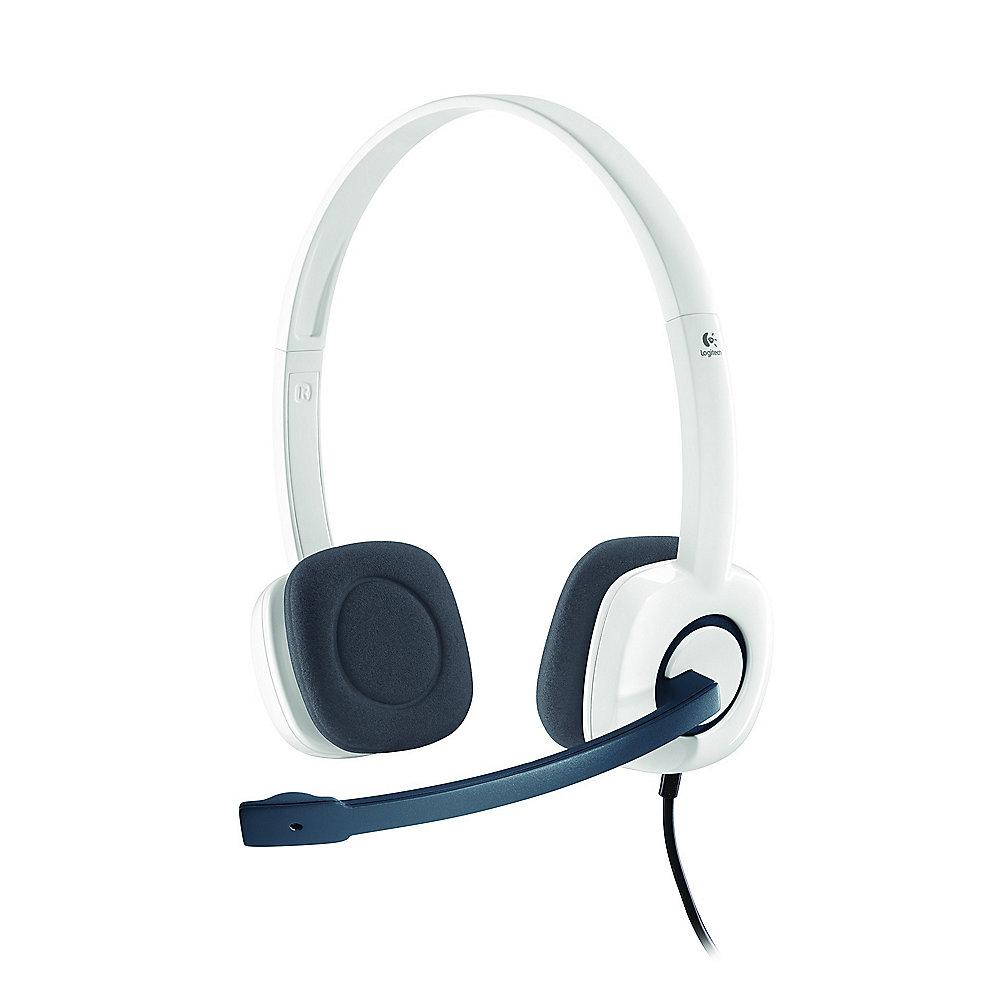 Logitech H150 Kabelgebundenes Beidseitiges Headset Stereo Coconut 981-000350