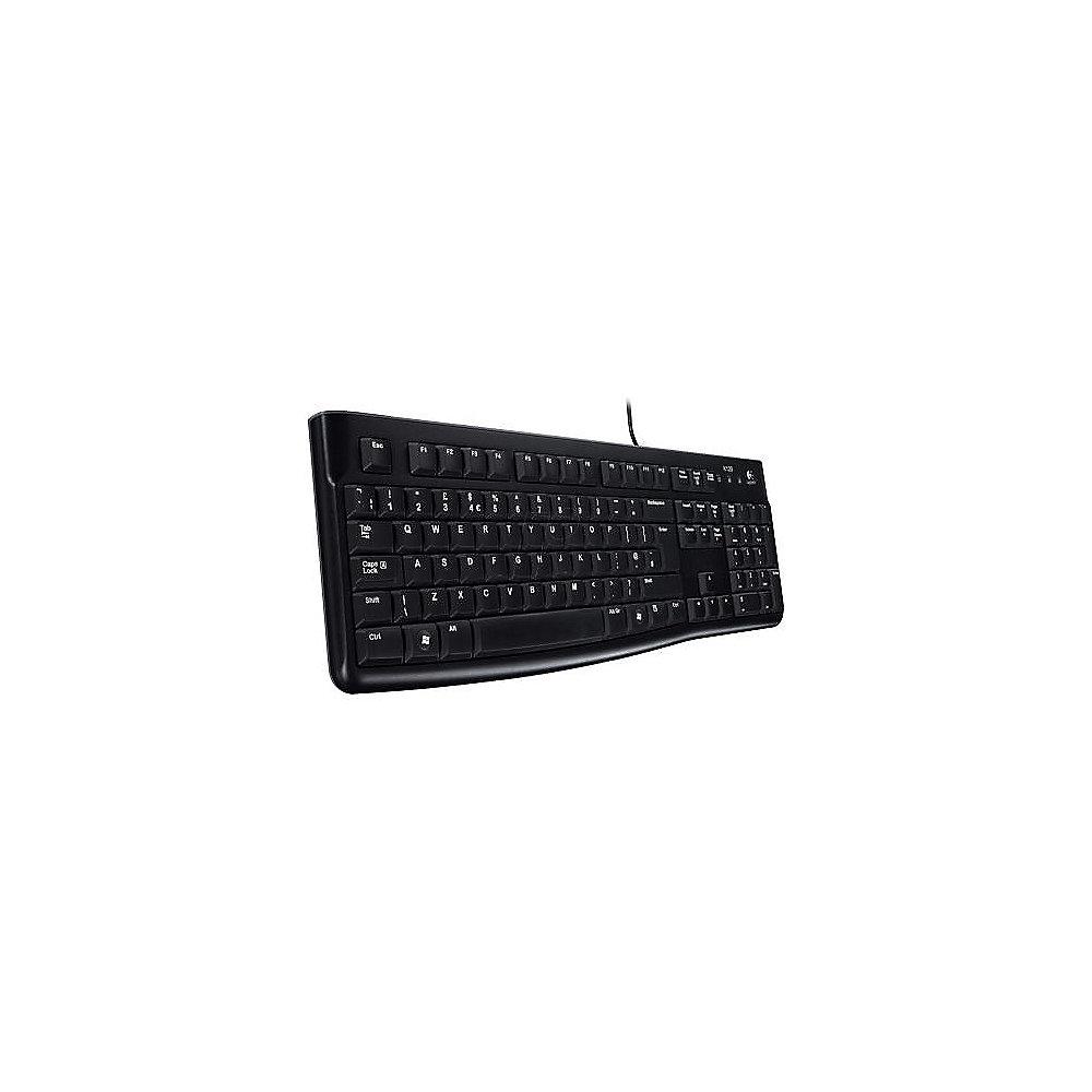 Logitech K120 Kabelgebundene Tastatur USB Schwarz belgisches Tastaturlayout