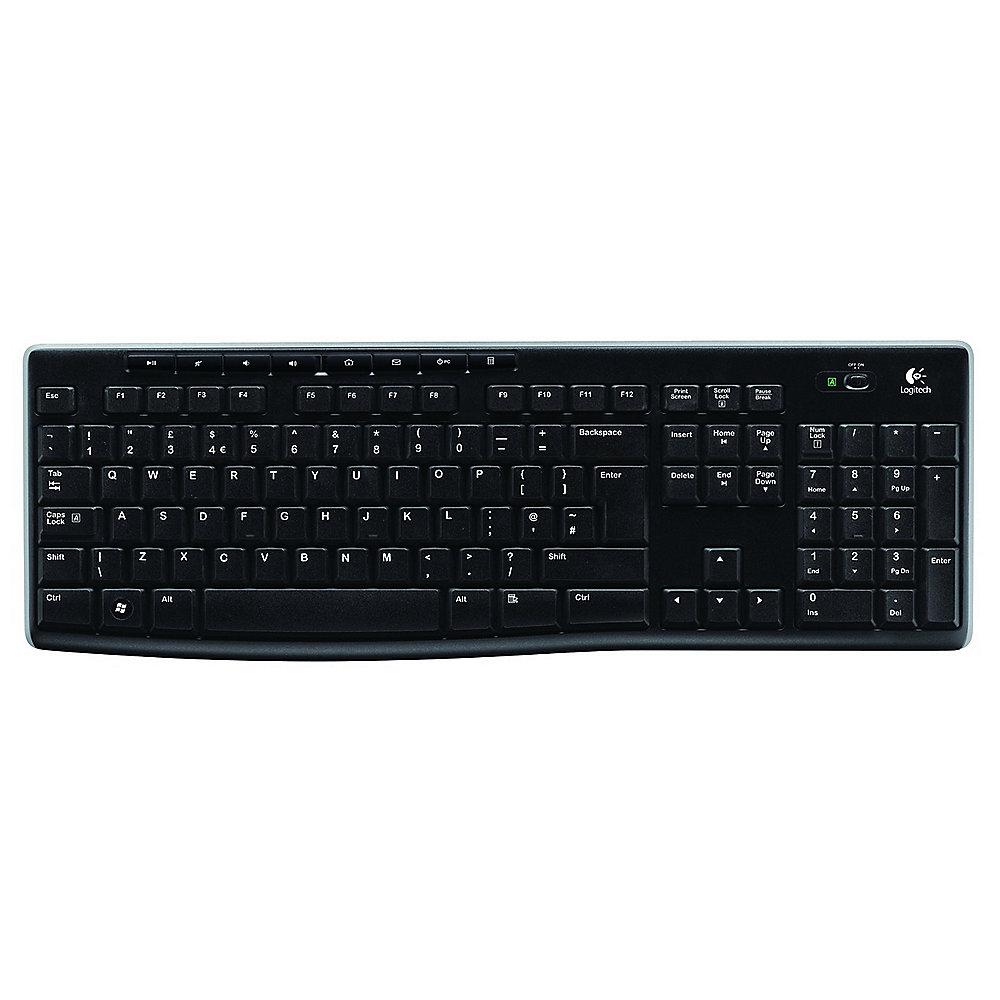 Logitech K270 Kabellose Tastatur USB Schwarz 920-003052