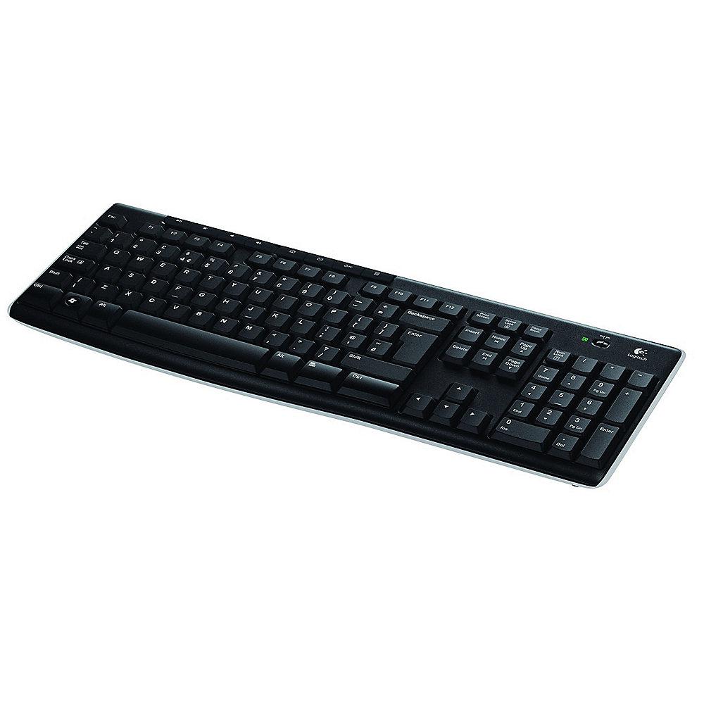 Logitech K270 Kabellose Tastatur USB Schwarz 920-003052, Logitech, K270, Kabellose, Tastatur, USB, Schwarz, 920-003052