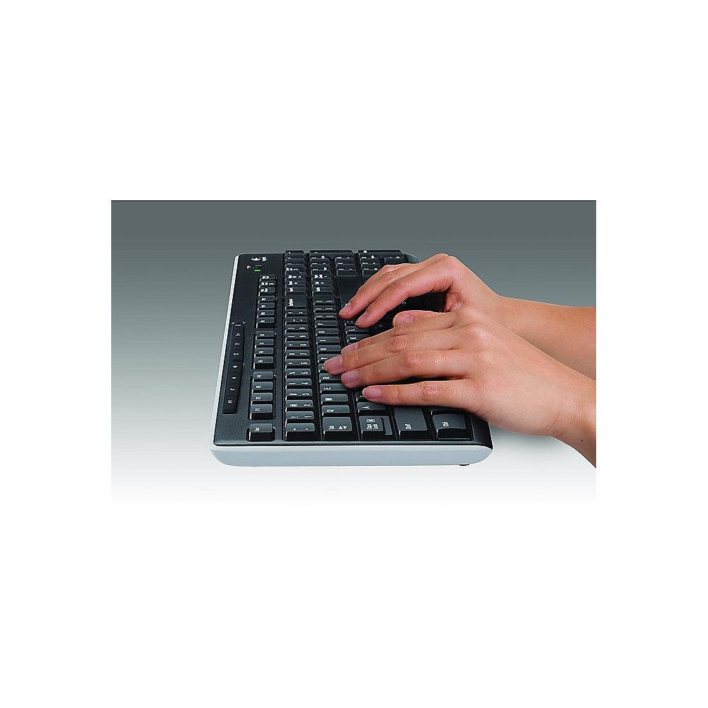 Logitech K270 Kabellose Tastatur USB Schwarz 920-003052