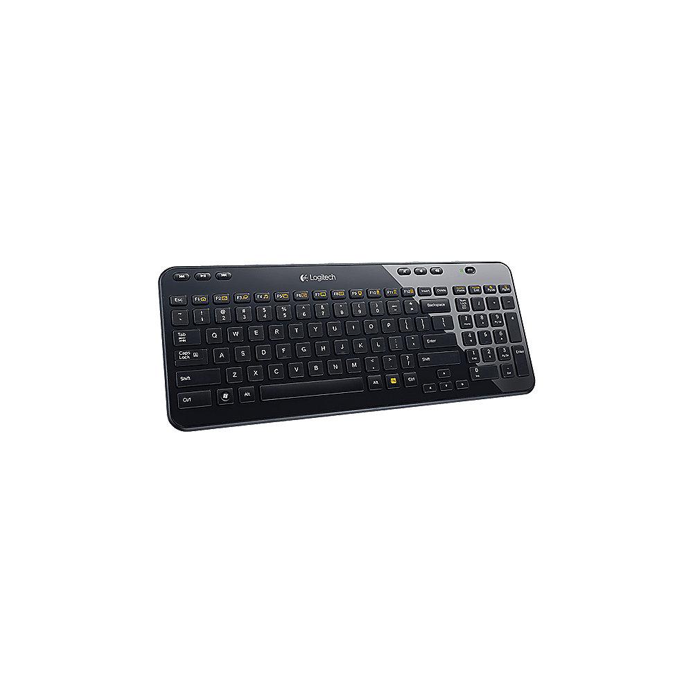 Logitech K360 Schwarz und M220 Anthrazit Kabelloses Maus-Tastatur-Bundle