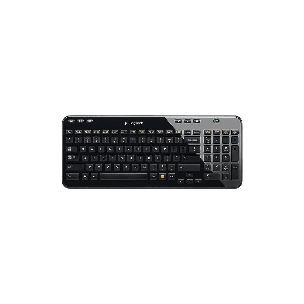 Logitech K360 Schwarz und M220 Anthrazit Kabelloses Maus-Tastatur-Bundle