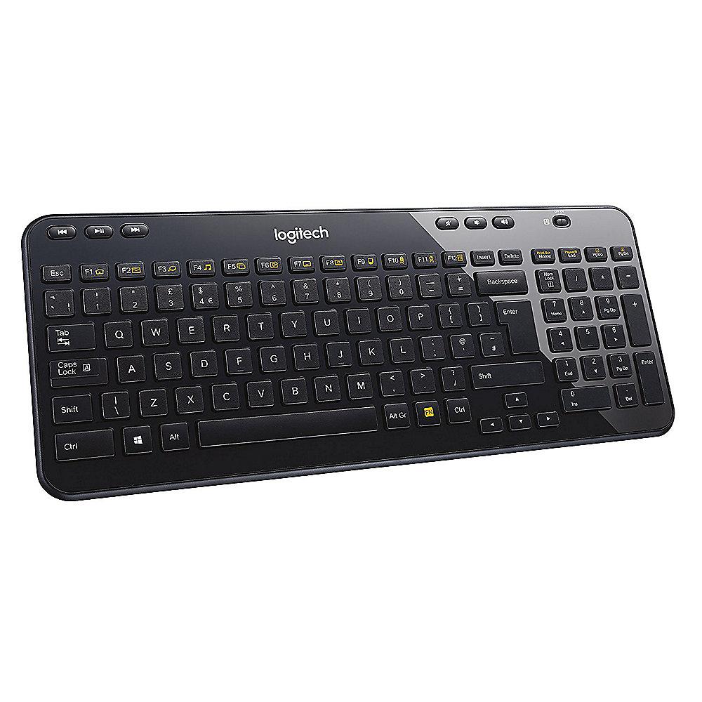 Logitech K360 Schwarz und M220 Anthrazit Kabelloses Maus-Tastatur-Bundle