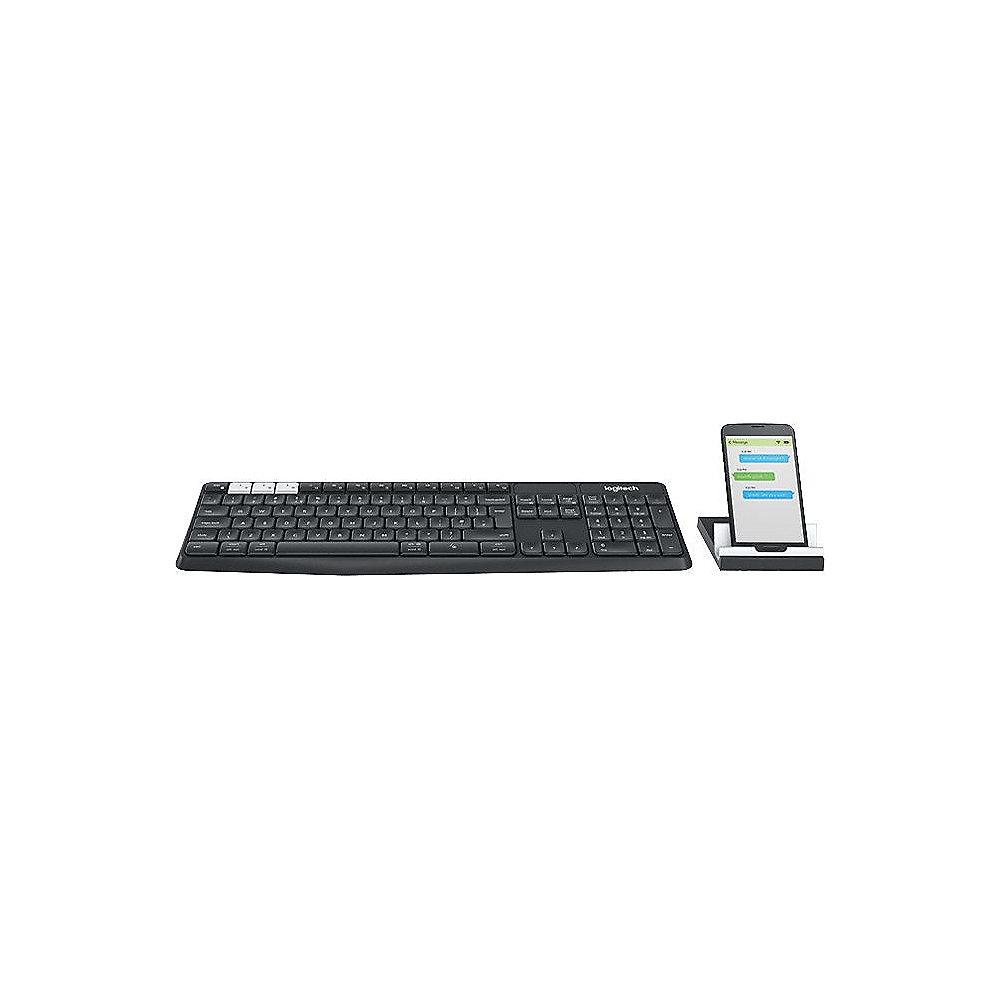 Logitech K375s Kabellose Tastatur USB Schwarz 920-008168, Logitech, K375s, Kabellose, Tastatur, USB, Schwarz, 920-008168