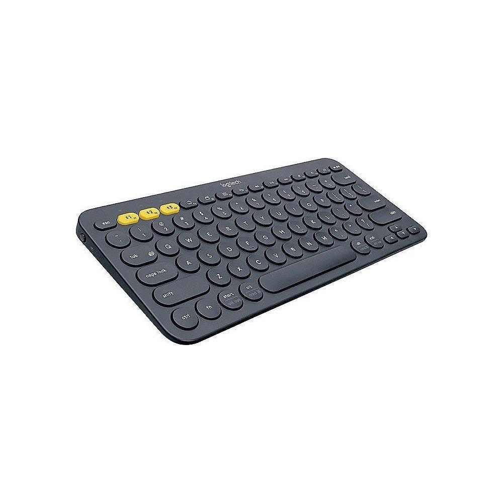 Logitech K380 Kabellose Bluetooth Tastatur für 3 Geräte Schwarz 920-007566