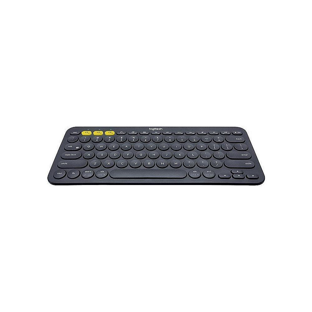 Logitech K380 Kabellose Bluetooth Tastatur für 3 Geräte Schwarz 920-007566