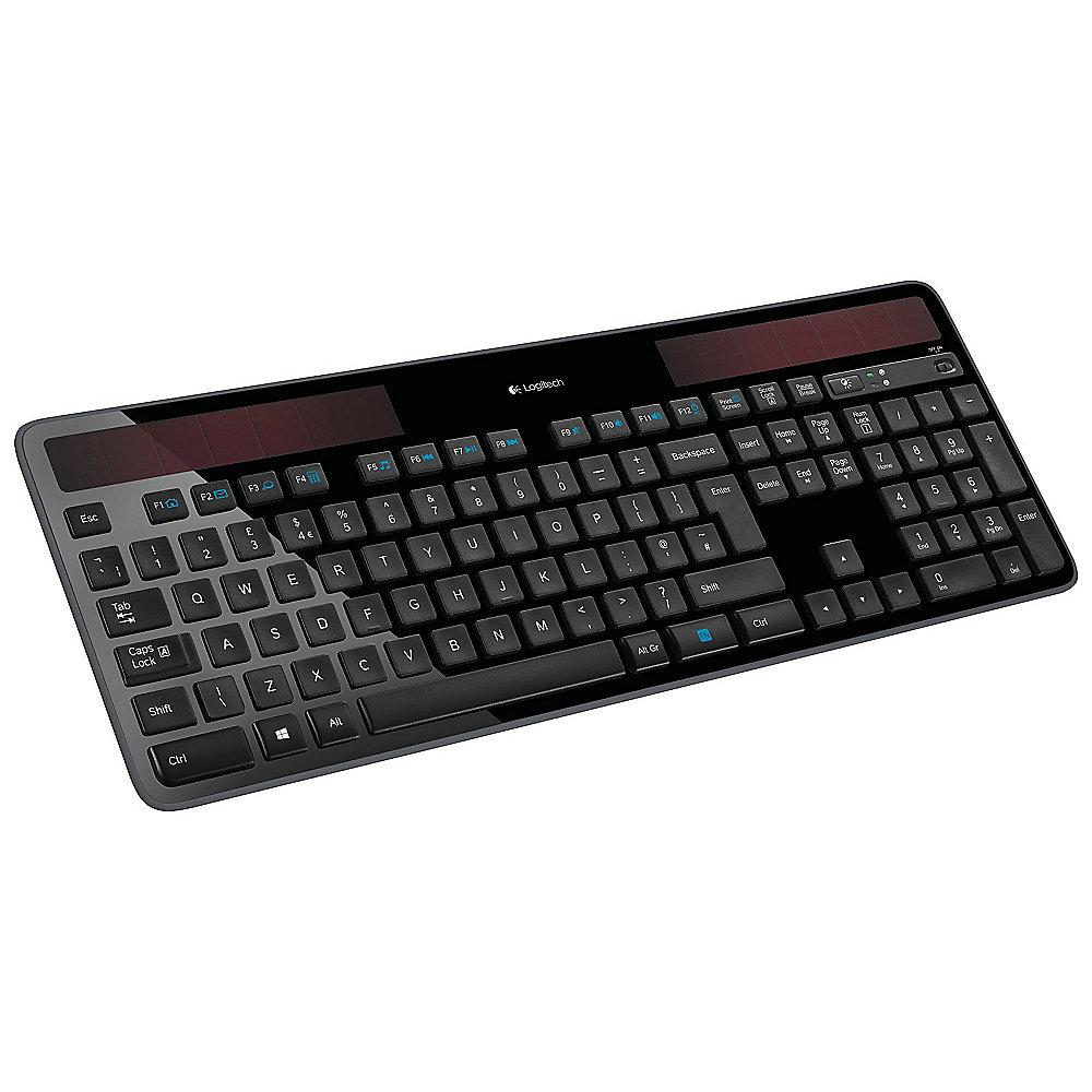 Logitech K750 Kabellose Solar Tastatur Schwarz 920-002916, Logitech, K750, Kabellose, Solar, Tastatur, Schwarz, 920-002916