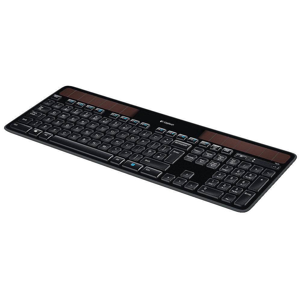 Logitech K750 Kabellose Solar Tastatur Schwarz 920-002916, Logitech, K750, Kabellose, Solar, Tastatur, Schwarz, 920-002916