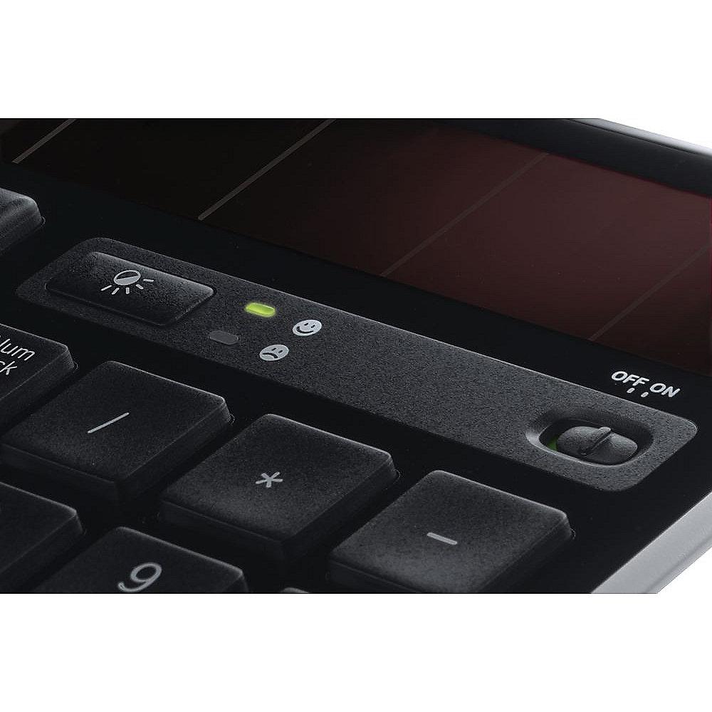 Logitech K750 Kabellose Solar Tastatur Schwarz 920-002916