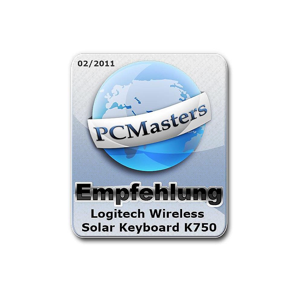 Logitech K750 Kabellose Solar Tastatur Schwarz 920-002916