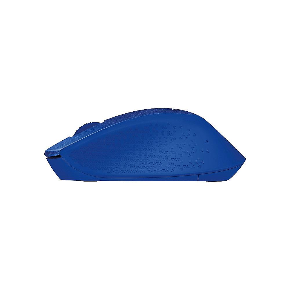 Logitech M330 Silent Plus Geräuschlose Kabellose Maus Blau 910-004910