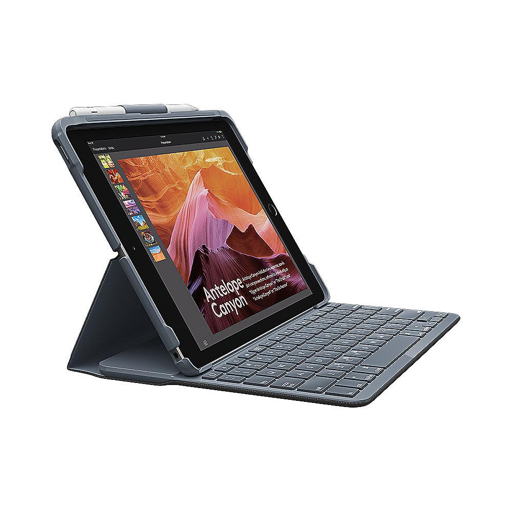 Logitech Slim Folio Hülle und Tastatur für iPads der 5. und 6. Gen. UK Layout, Logitech, Slim, Folio, Hülle, Tastatur, iPads, 5., 6., Gen., UK, Layout