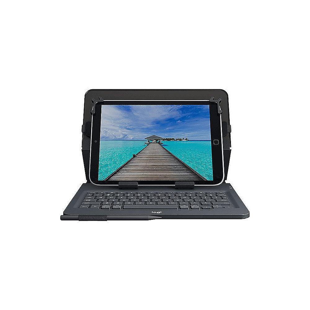 Logitech Universal Folio Hülle und Tastatur für 9-10 Zoll Tablets 920-008337