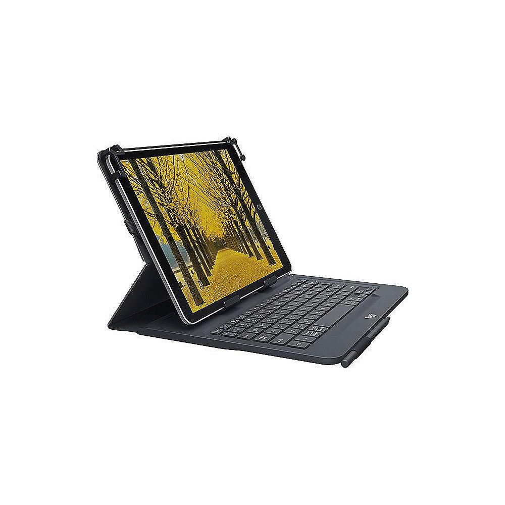 Logitech Universal Folio Hülle und Tastatur für 9-10 Zoll Tablets 920-008337