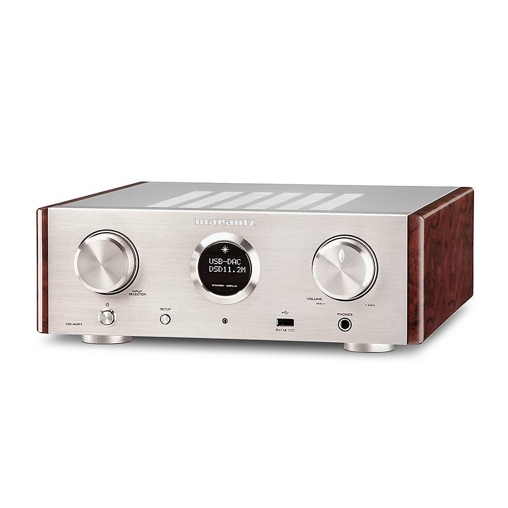 Marantz HD-AMP1 Premium HiFi-Vollverstärker mit digt. Eingängen, silber/gold, Marantz, HD-AMP1, Premium, HiFi-Vollverstärker, digt., Eingängen, silber/gold