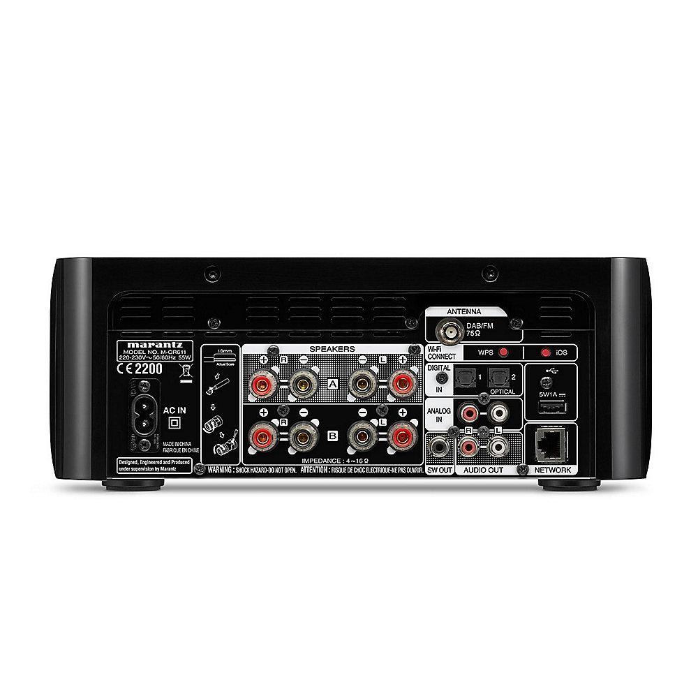 Marantz M-CR611 Melody CD Netzwerk Receiver WLAN AirPlay DAB  Schwarz, Marantz, M-CR611, Melody, CD, Netzwerk, Receiver, WLAN, AirPlay, DAB, Schwarz