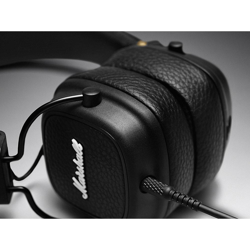 Marshall Major III Bluetooth On-Ear-Kopfhörer schwarz, Marshall, Major, III, Bluetooth, On-Ear-Kopfhörer, schwarz