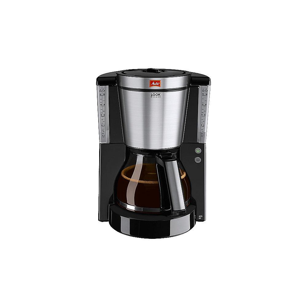 Melitta Look DeLuxe 1011-06 Kaffeemaschine schwarz-Edelstahl