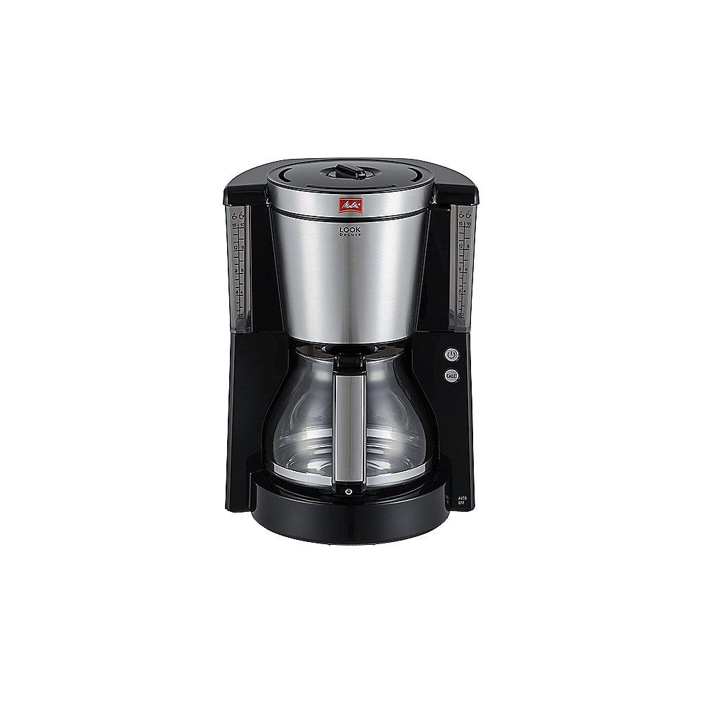 Melitta Look DeLuxe 1011-06 Kaffeemaschine schwarz-Edelstahl