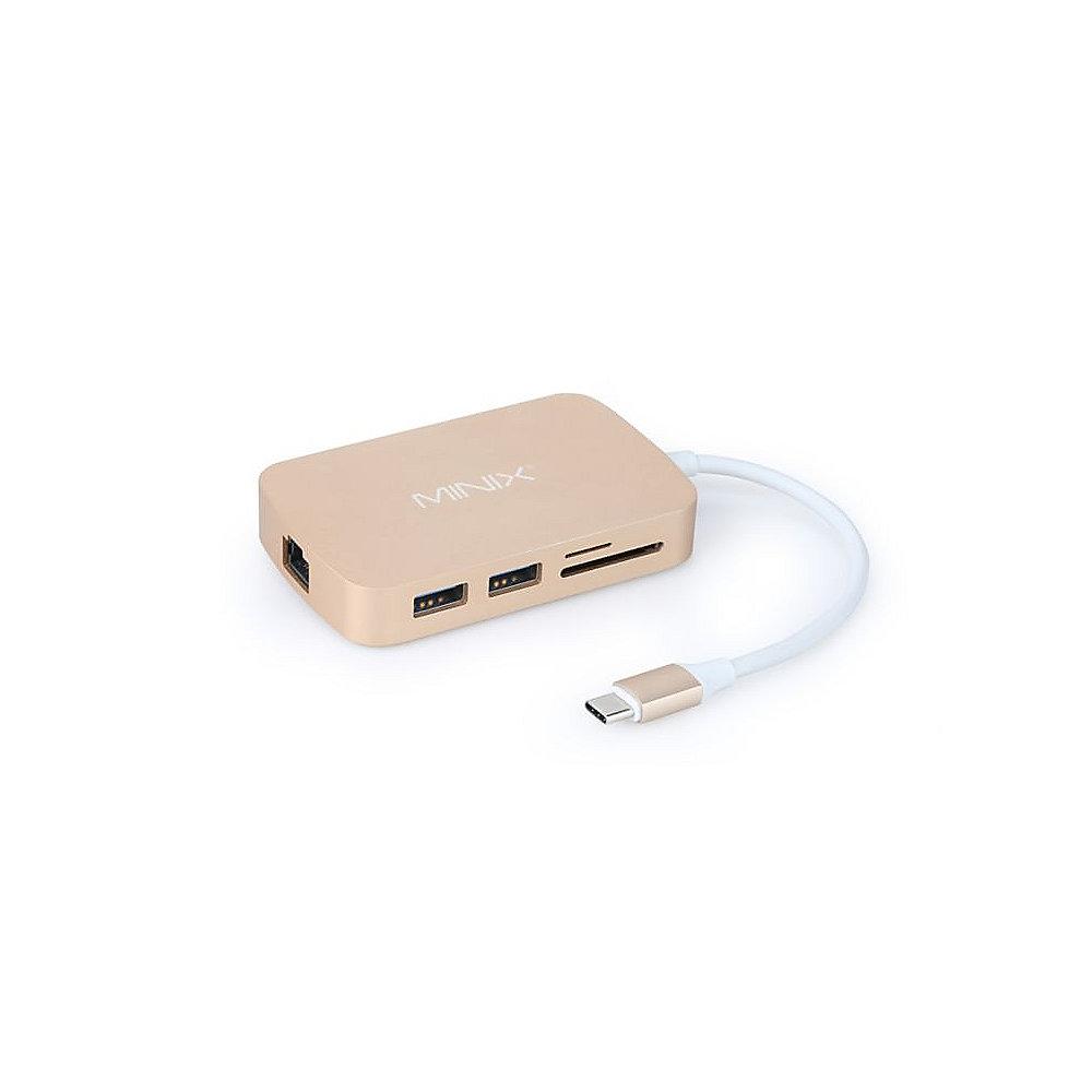 MiniX Gen2 USB 3.0 Type C auf HDMI 4K / USB Typ A / Gigabit Ethernet gold