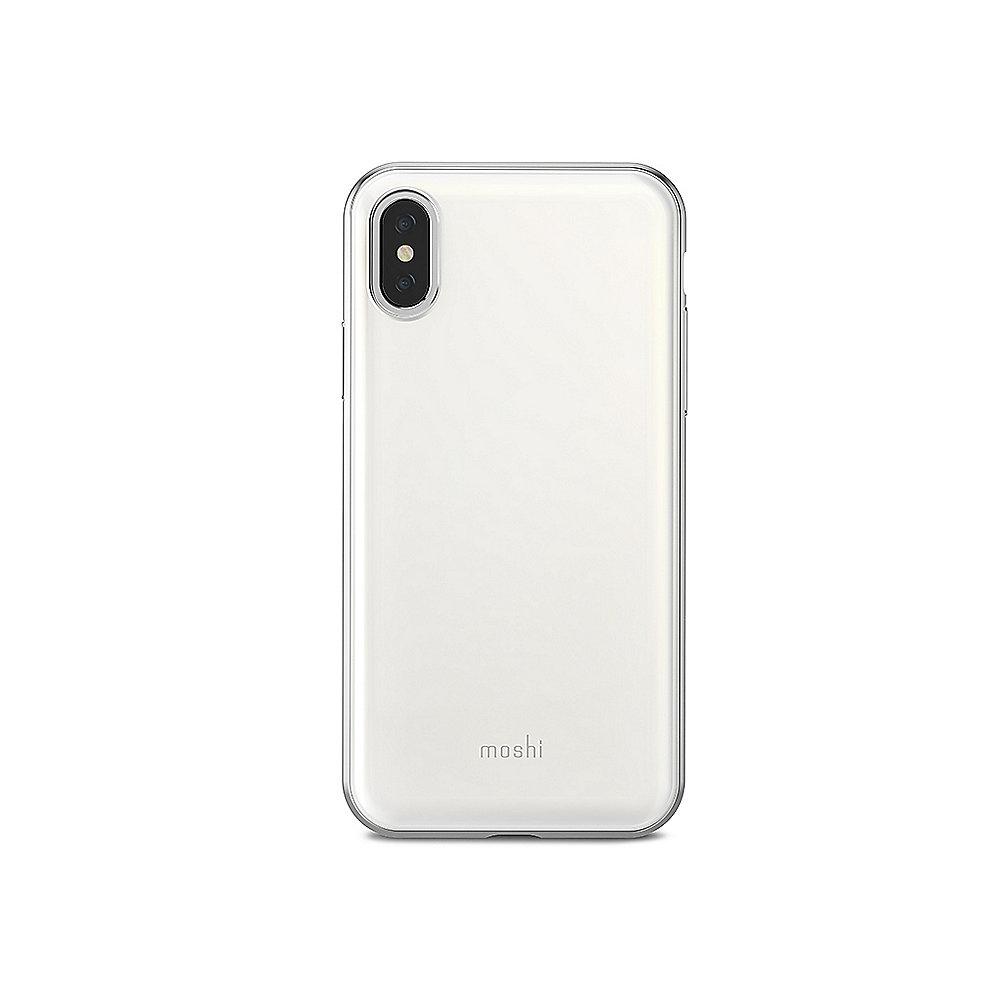 Moshi iGlaze Schutzhülle für iPhone X Pearl White 99MO101101