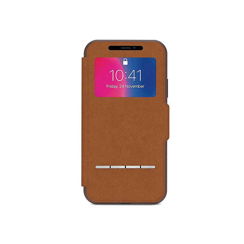 Moshi SenseCover Schutzhülle für iPhone X Caramel Brown 99MO072731