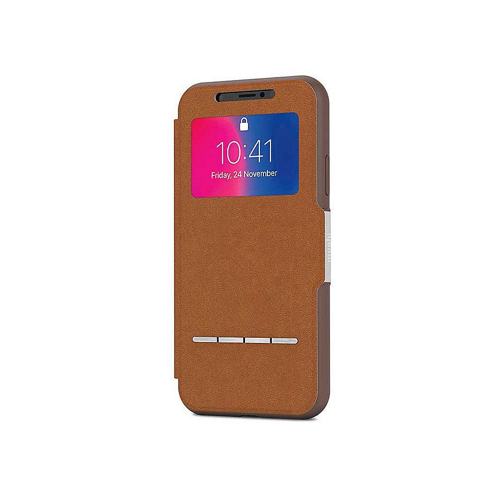 Moshi SenseCover Schutzhülle für iPhone X Caramel Brown 99MO072731