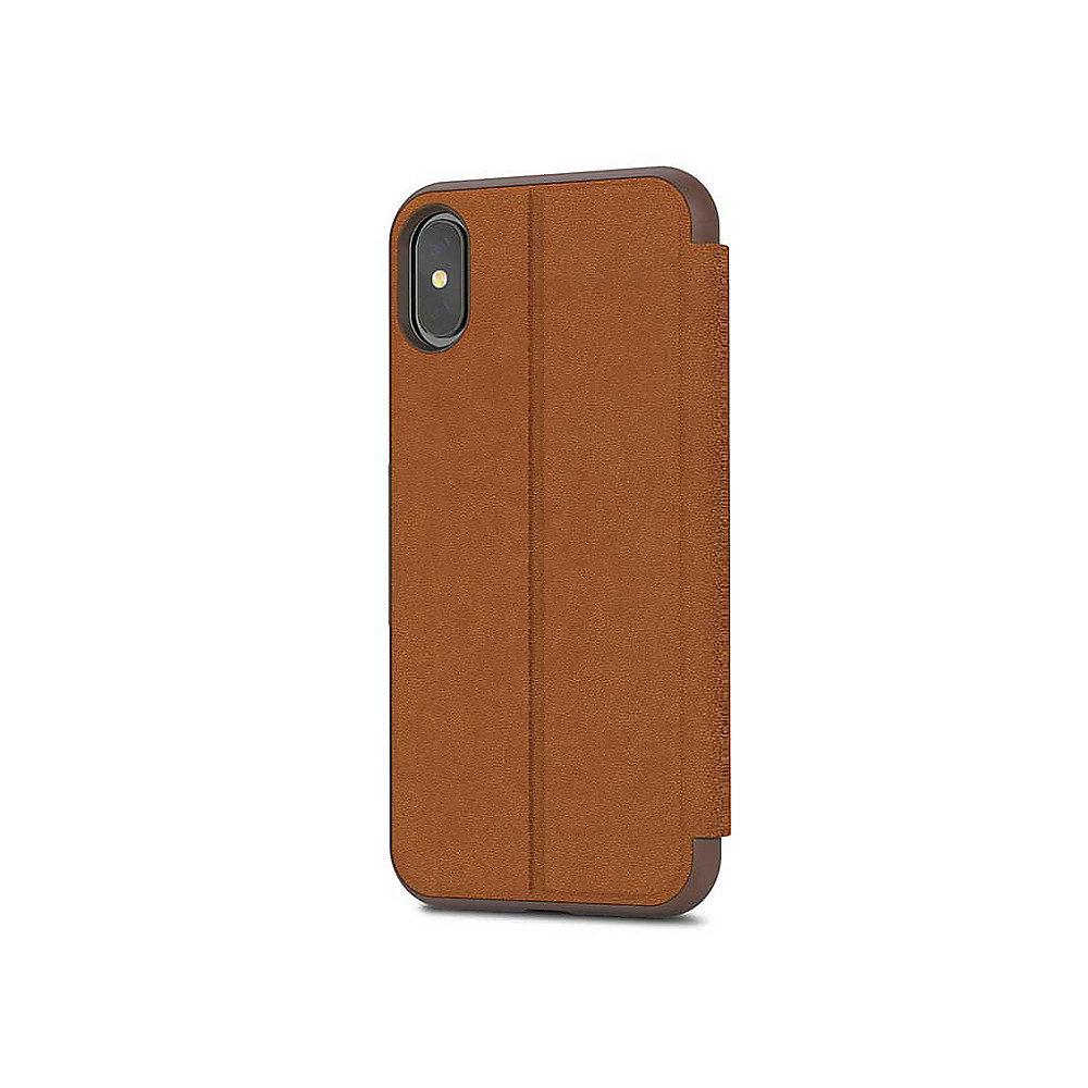 Moshi SenseCover Schutzhülle für iPhone X Caramel Brown 99MO072731