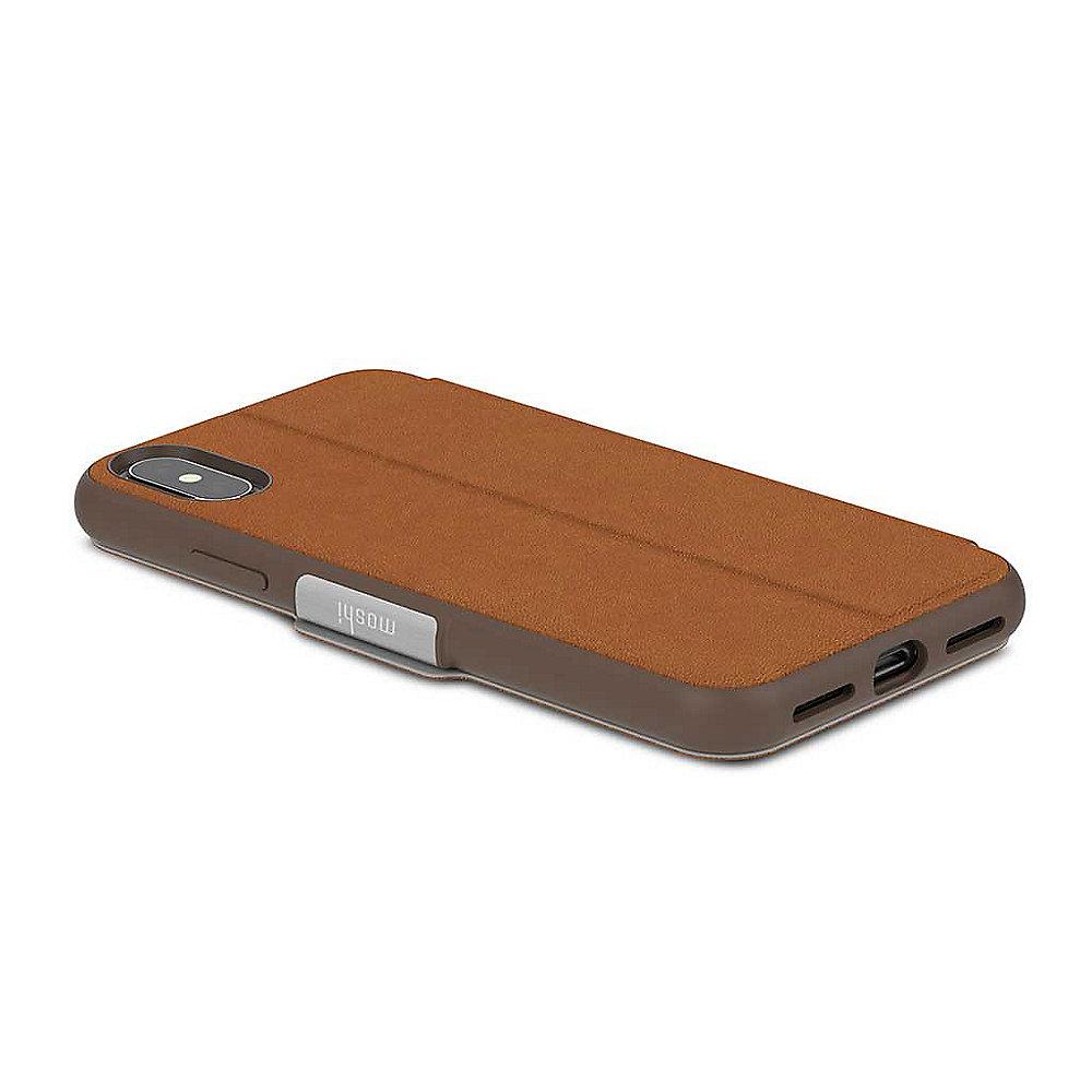 Moshi SenseCover Schutzhülle für iPhone X Caramel Brown 99MO072731