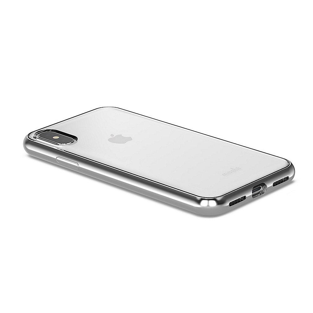 Moshi Vitros Schutzhülle für iPhone X Jet Silver 99MO103201