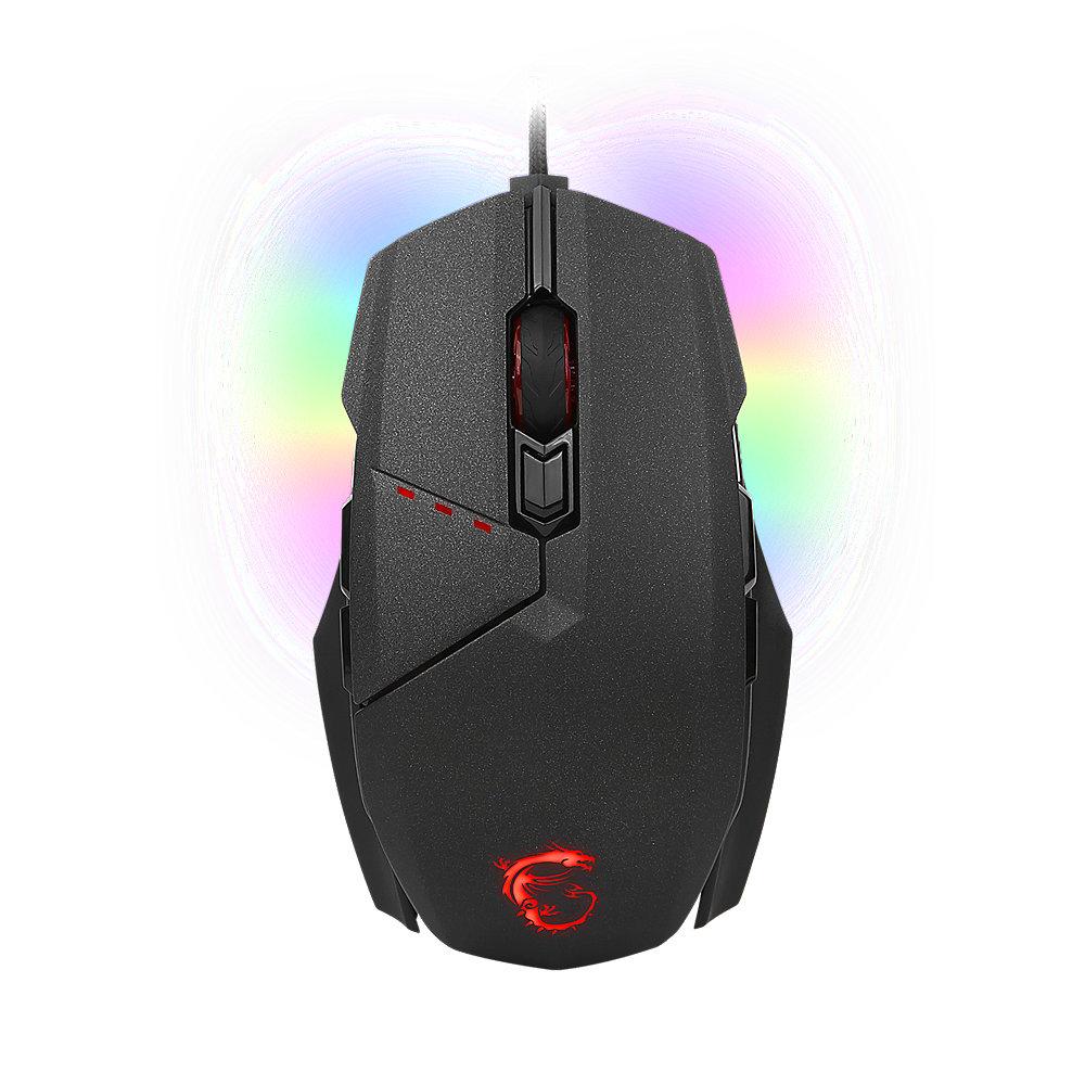 MSI Clutch GM60 Gaming Mouse schwarz, USB