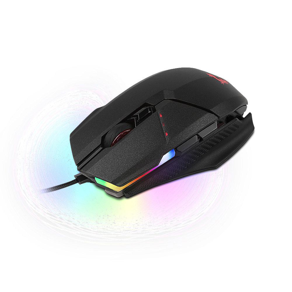 MSI Clutch GM60 Gaming Mouse schwarz, USB