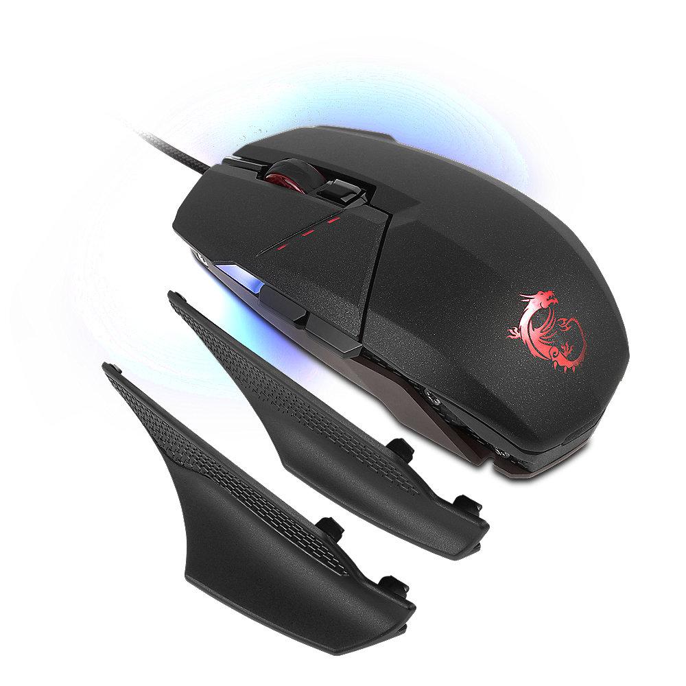 MSI Clutch GM60 Gaming Mouse schwarz, USB