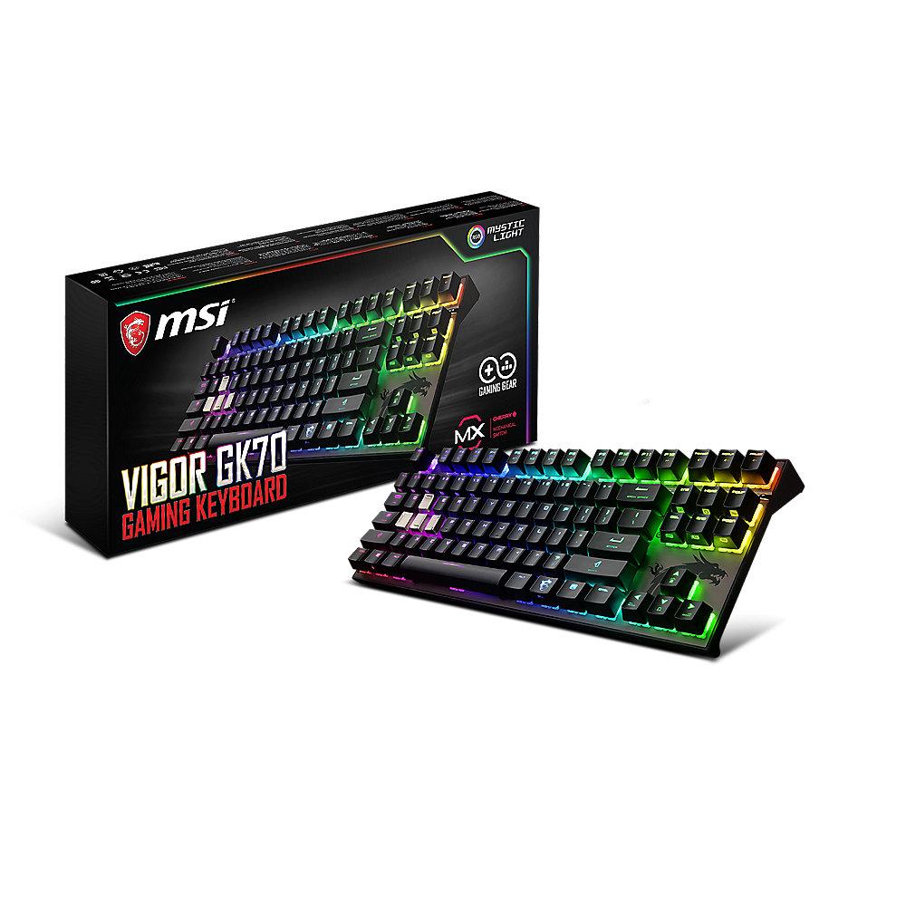 MSI Gaming Tastatur Vigor GK70 CR DE RGB LED Beleuchtung