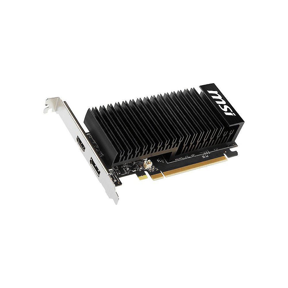 MSI GeForce GT 1030 2GHD4 LP OC 2GB GDDR4 Grafikkarte DP/HDMI passiv, Low Profil