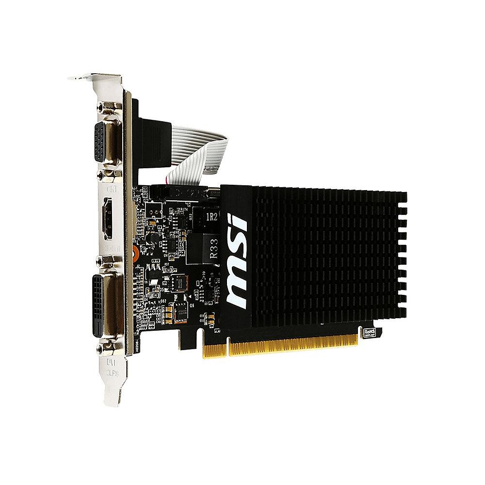 MSI GeForce GT 710 1GB DDR3 Grafikkarte DVI/VGA/HDMI Low Profile passiv, MSI, GeForce, GT, 710, 1GB, DDR3, Grafikkarte, DVI/VGA/HDMI, Low, Profile, passiv